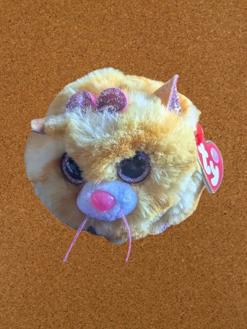 TY Puffies) Beanie Ball Tabitha The Cat Plush Toy
